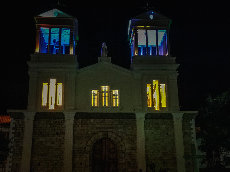 Town church at the plaza