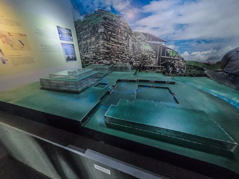 Model of the archaeological site of Chavin