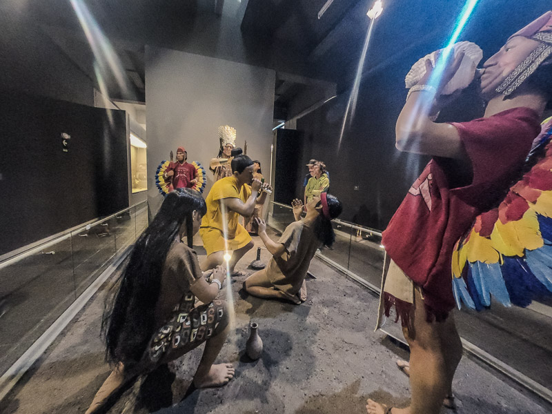 Scene of the Chavin performing a ritual