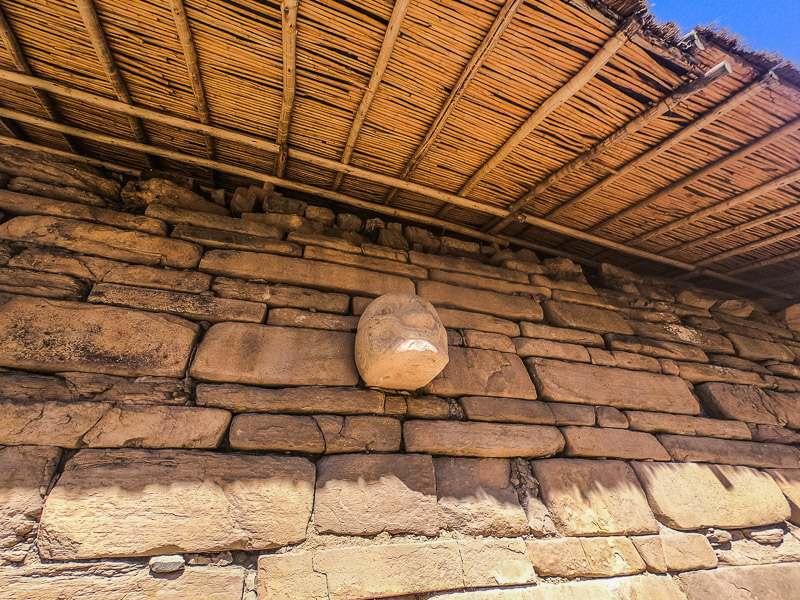 Last remaining stone carving on the temple