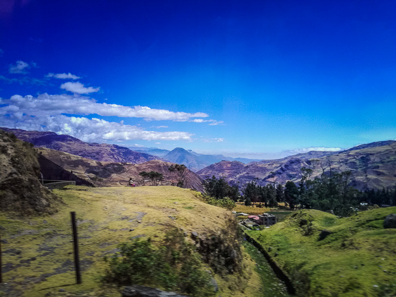 Landscape in the Chimborazo area