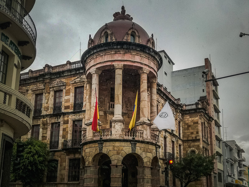 Colonial buildings in the city center