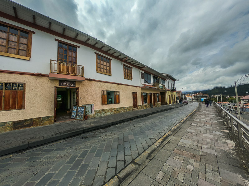 Residential houses in the cobble-stoned streets