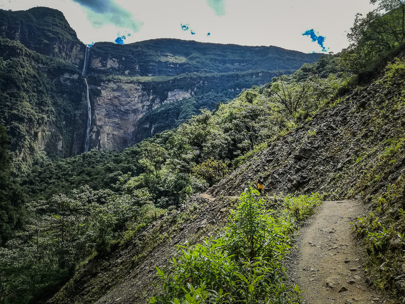 View of the waterfall from kilometer 4