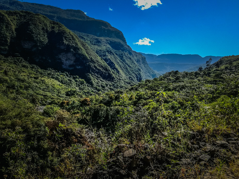 Views of the landscape from the trail