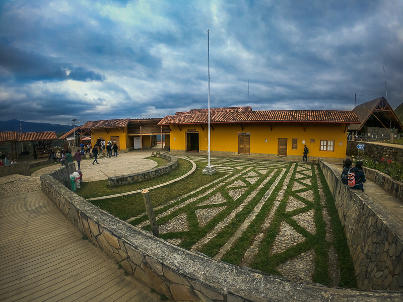 The visitor center with a small museum and snack stalls