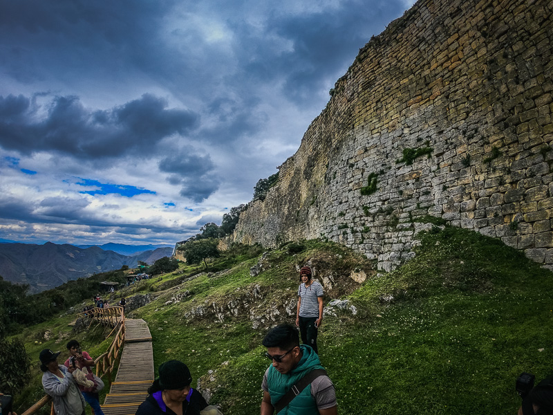 View of the walls from the entrance