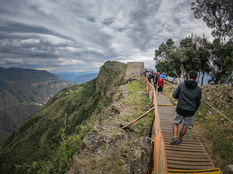 Walking towards the North Tower in Pueblo Alto