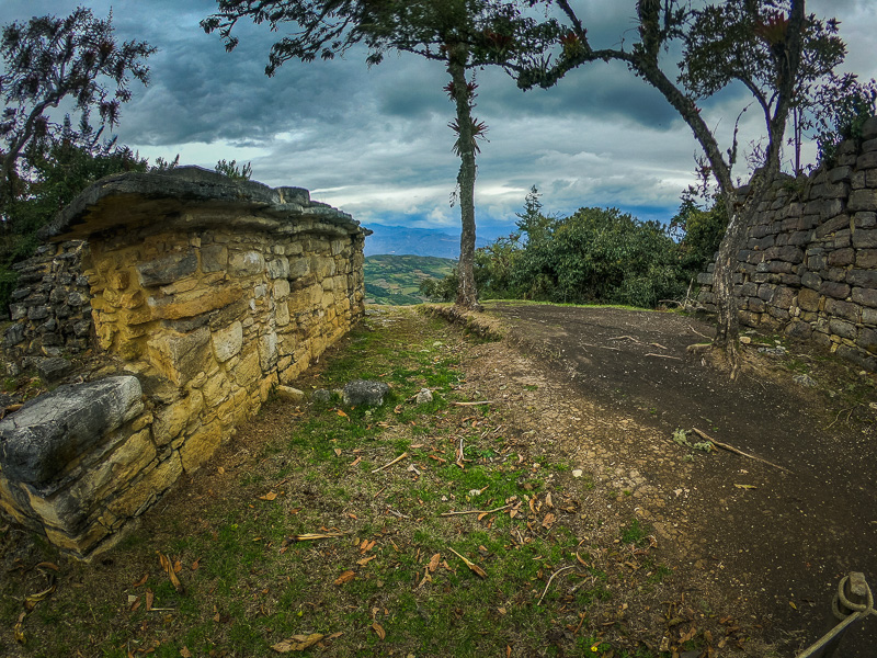 Site where human remains were found inside the walls on the right