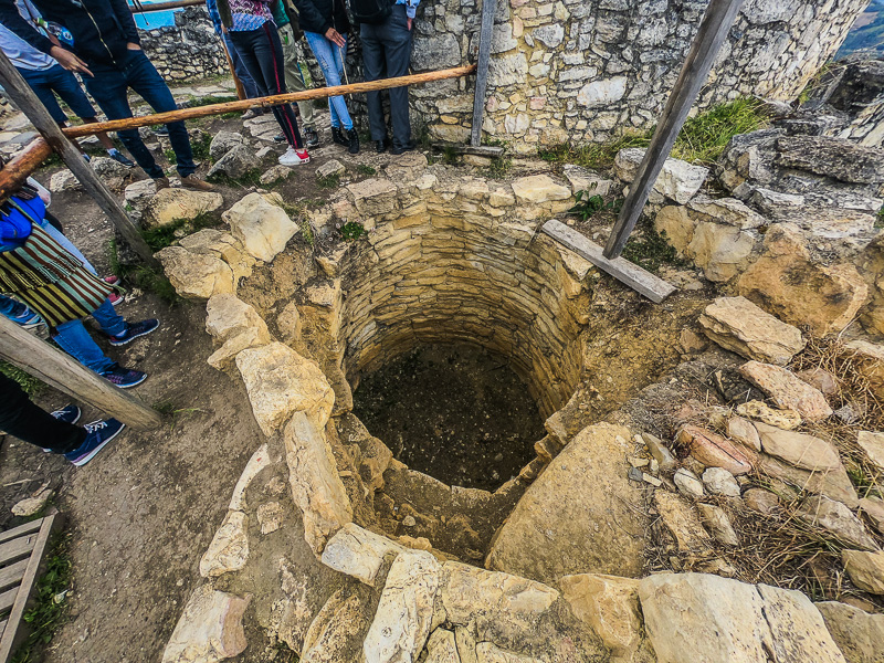 One of the holes inside a Chachapoya house