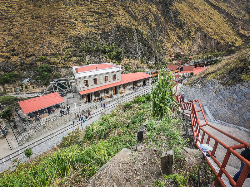 The train station and museum from the viewpoint