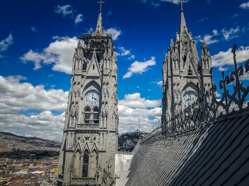 The towers of the basilica