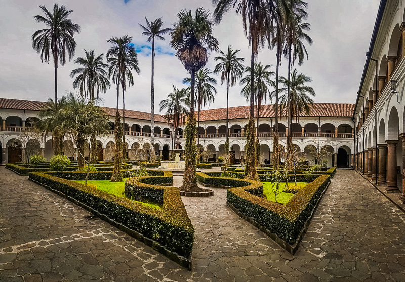 The courtyard in the Convent