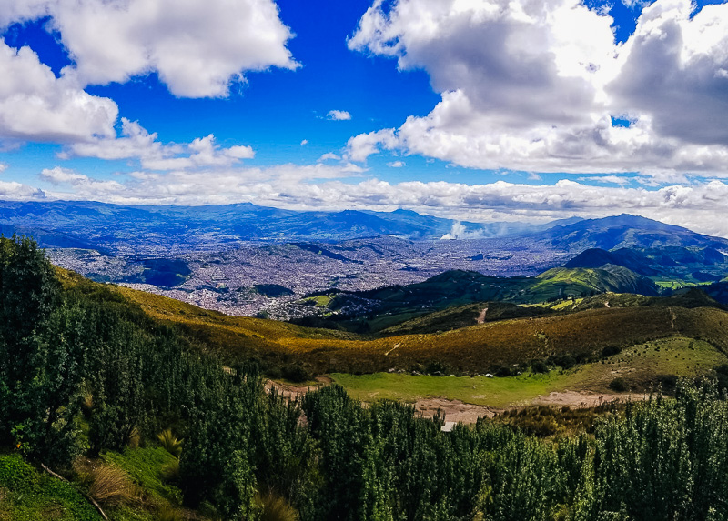 From the viewpoint looking towards the south of the city