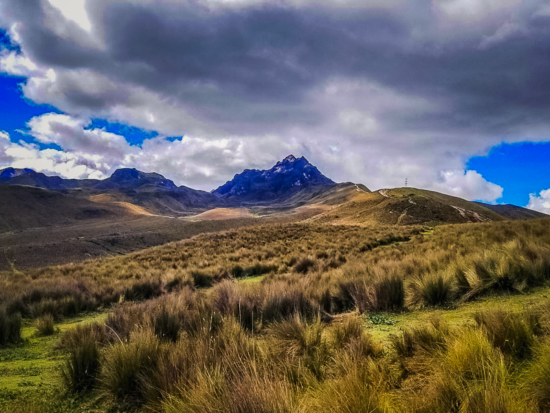 Looking at the trail ahead to the Pichincha summit