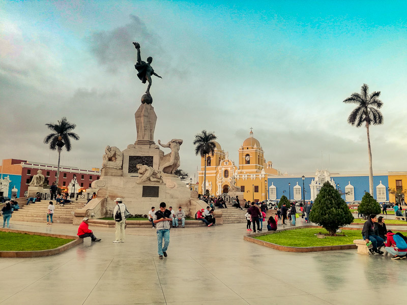 Plaza de Armas in the city center of the city