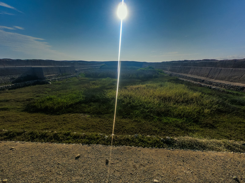 View of the reservoir where ceremonies were carried out