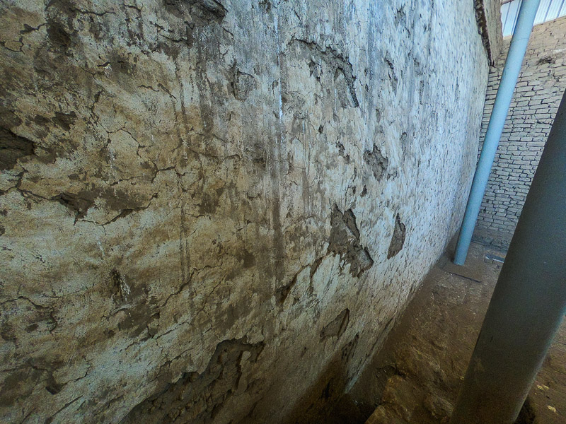 An outer wall with its protective coating