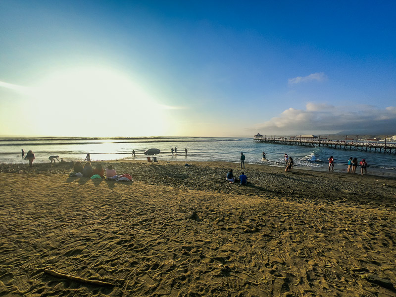 Sunset in Huanchaco beach