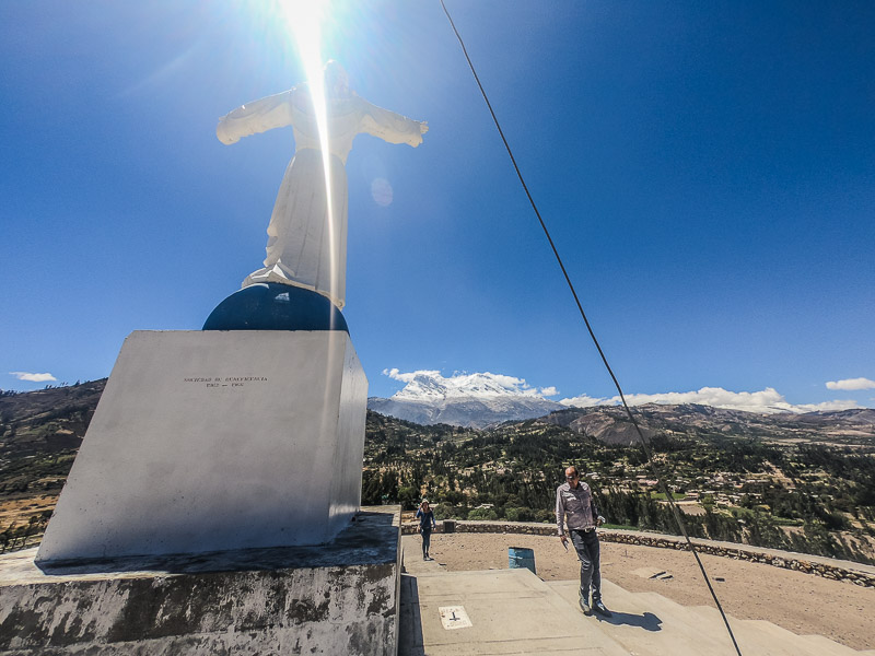 View from the top of the cemetery