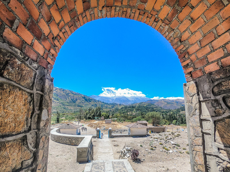 View from the entry archway