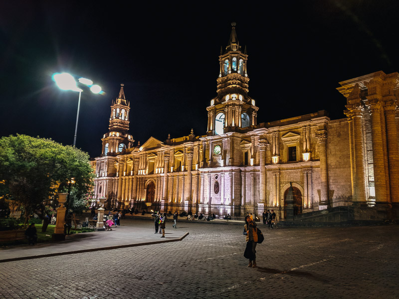 Cathedral in the Plaza de Armas