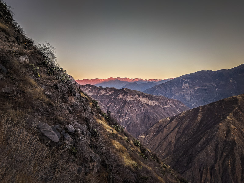 Sunrise on the hike up