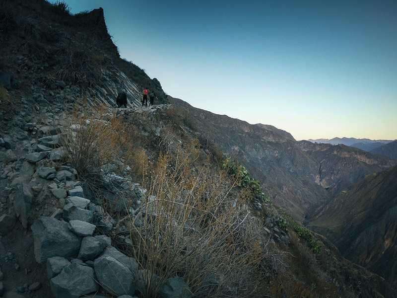 Sunrise on the hike up