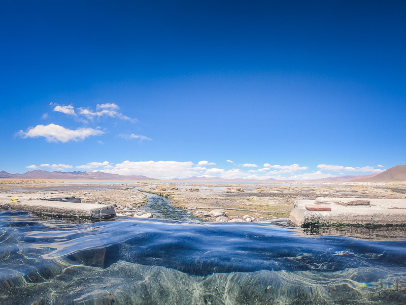 View from one of the pools