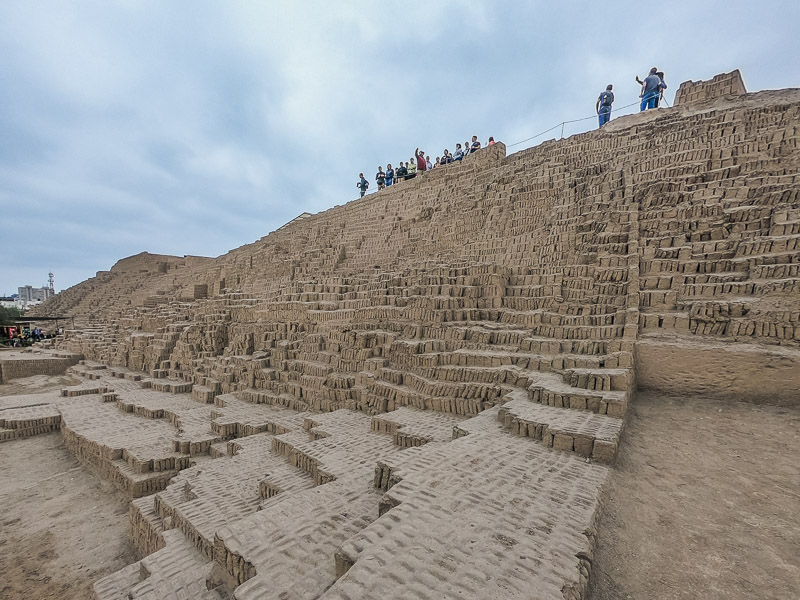 Archaeological site with pyramids of the Lima people