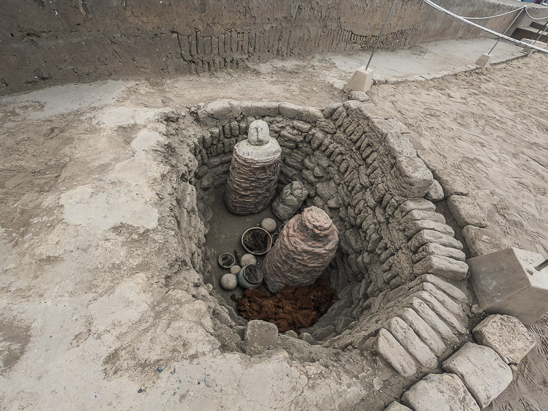 Archaeological site with pyramids of the Lima people