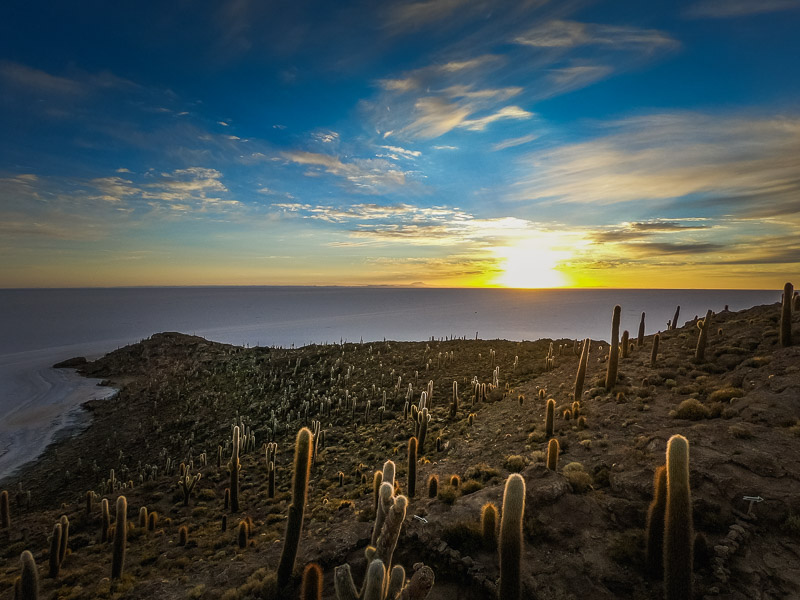 Sunrise from the island