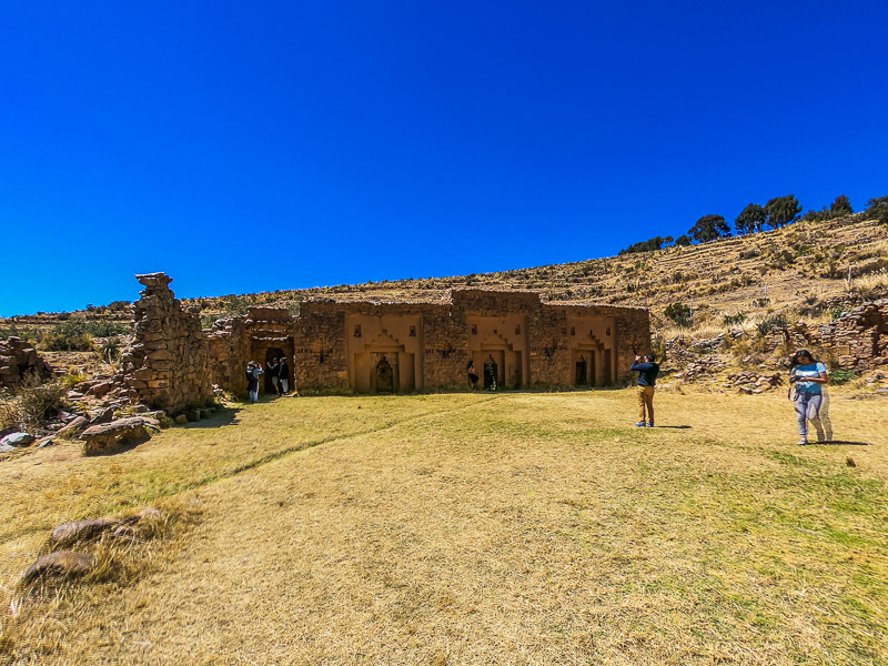 View of the temple ruins