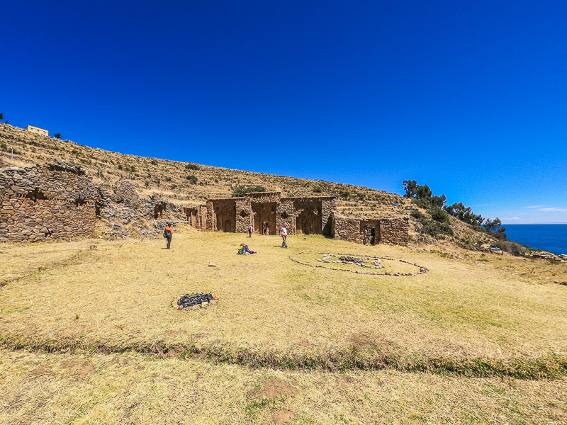 View of the temple ruins