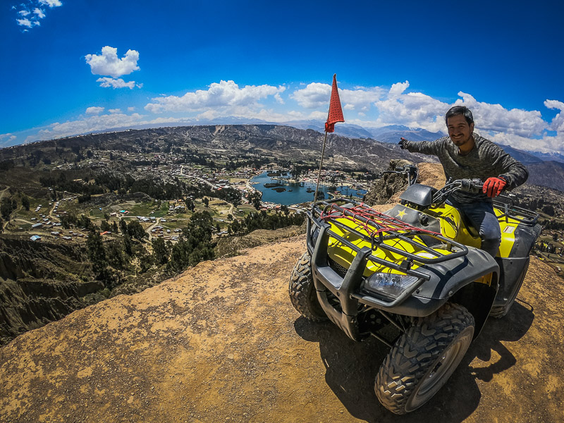 Final stop at viewpoint of the surrounding towns