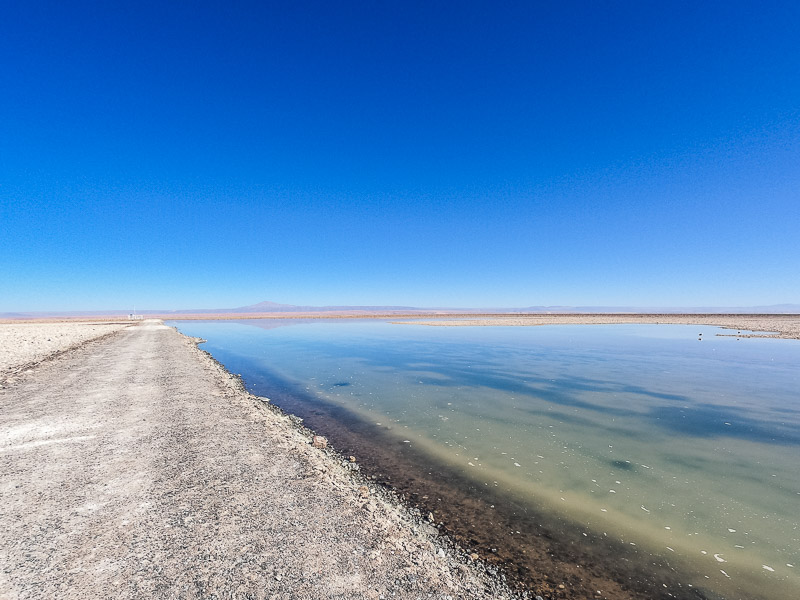 Lake at the start of the Atacama Salt Flats