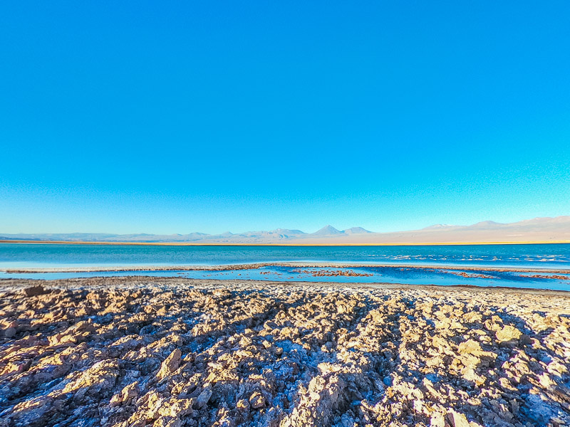 The lake with a mountain landscape