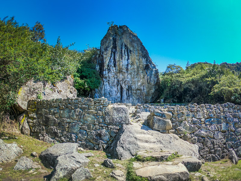 Inca Sungate at the entrance from the Inca Trail