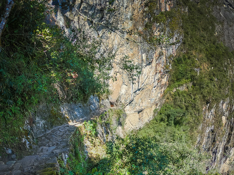 Approaching the Inca Bridge