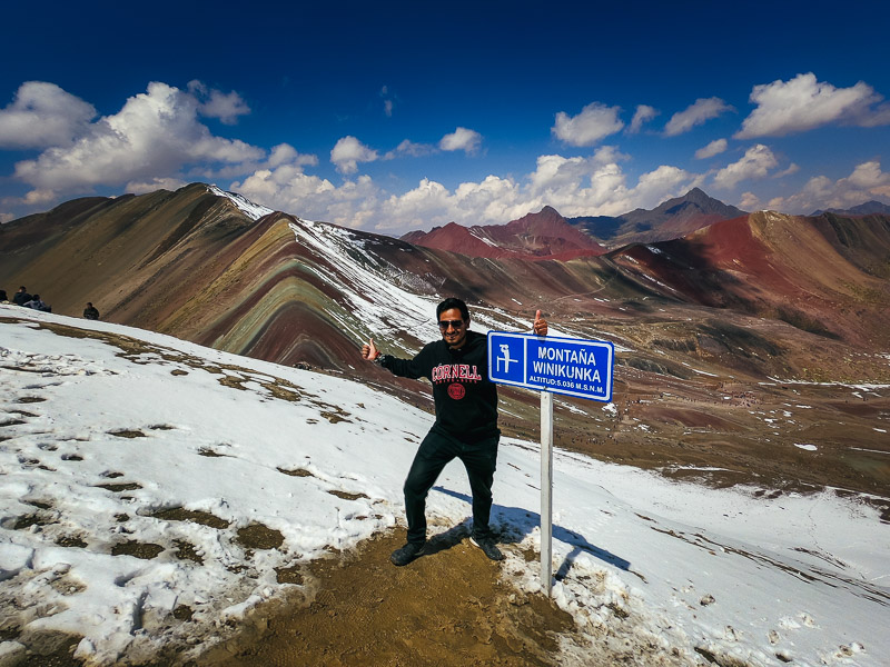 View from the summit of Vinicunca