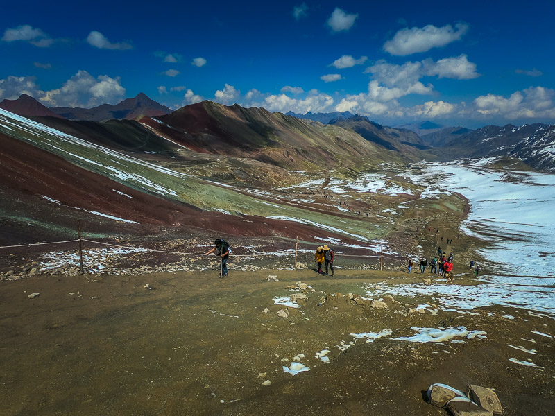 The trail from Vinicunca