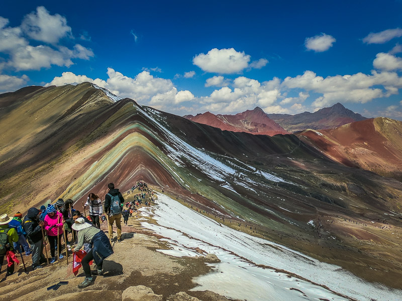 View from the summit of Vinicunca