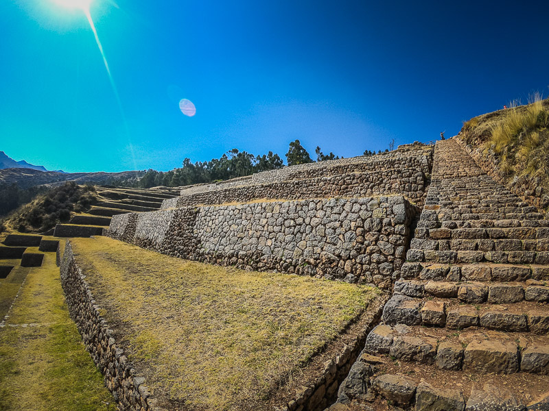 Agricultural terraces from the bottom