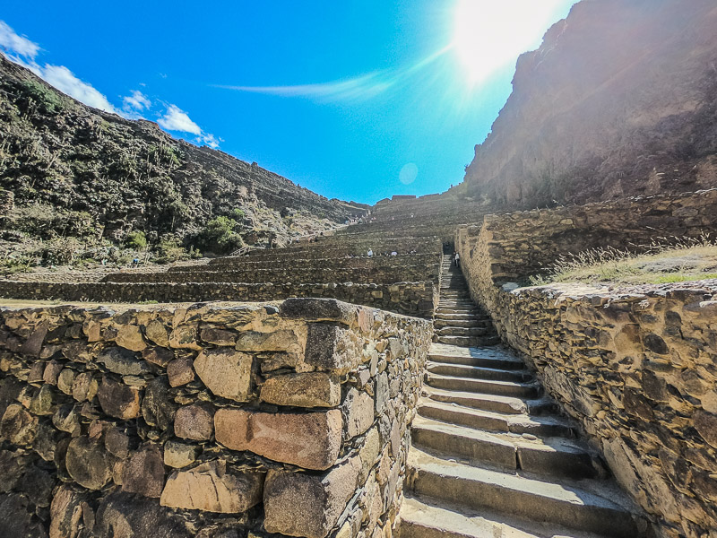 Passageway to the top of the fort