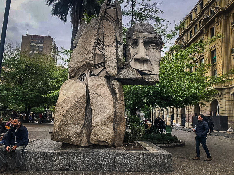 Artwork at the Plaza de Armas