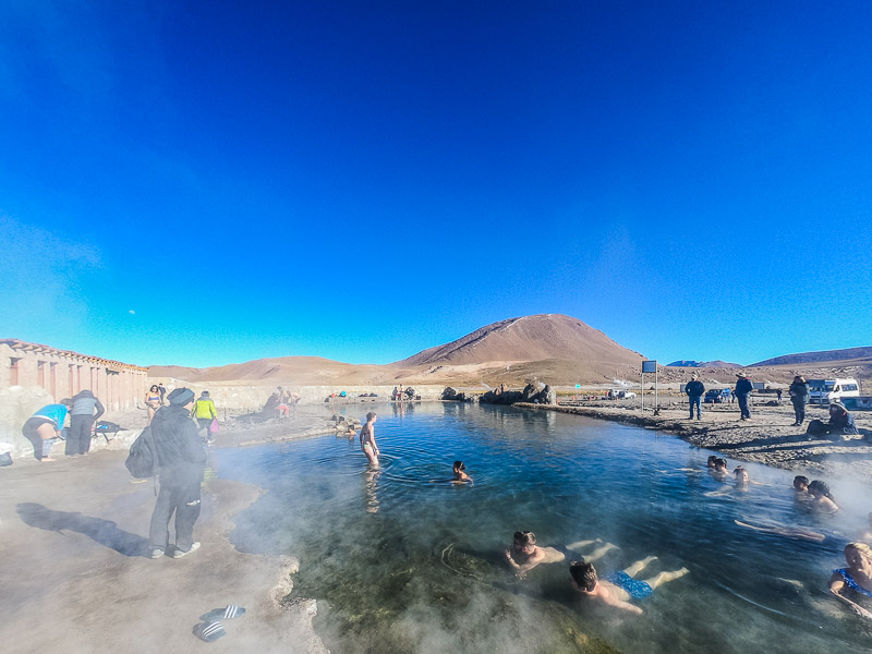 The small hot spring pool