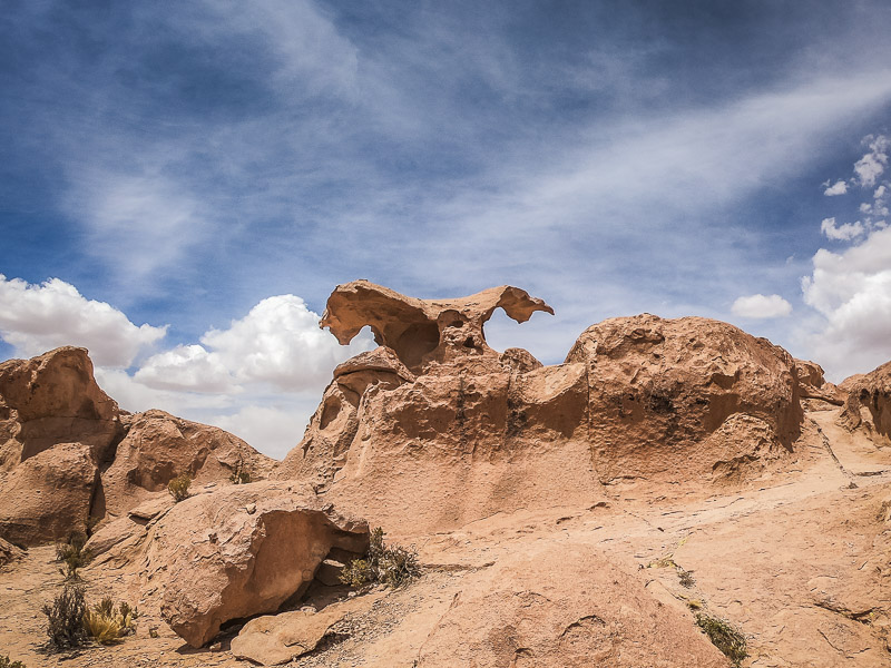 The headless condor rock formation