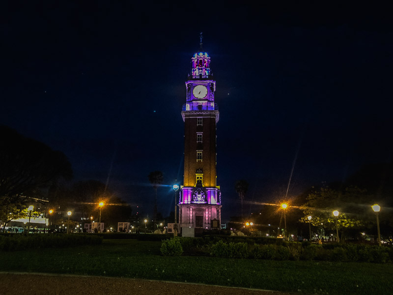 Torre Municipal at night