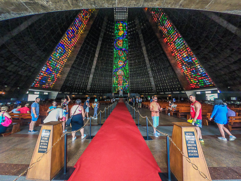 View from the entrance to the cathedral