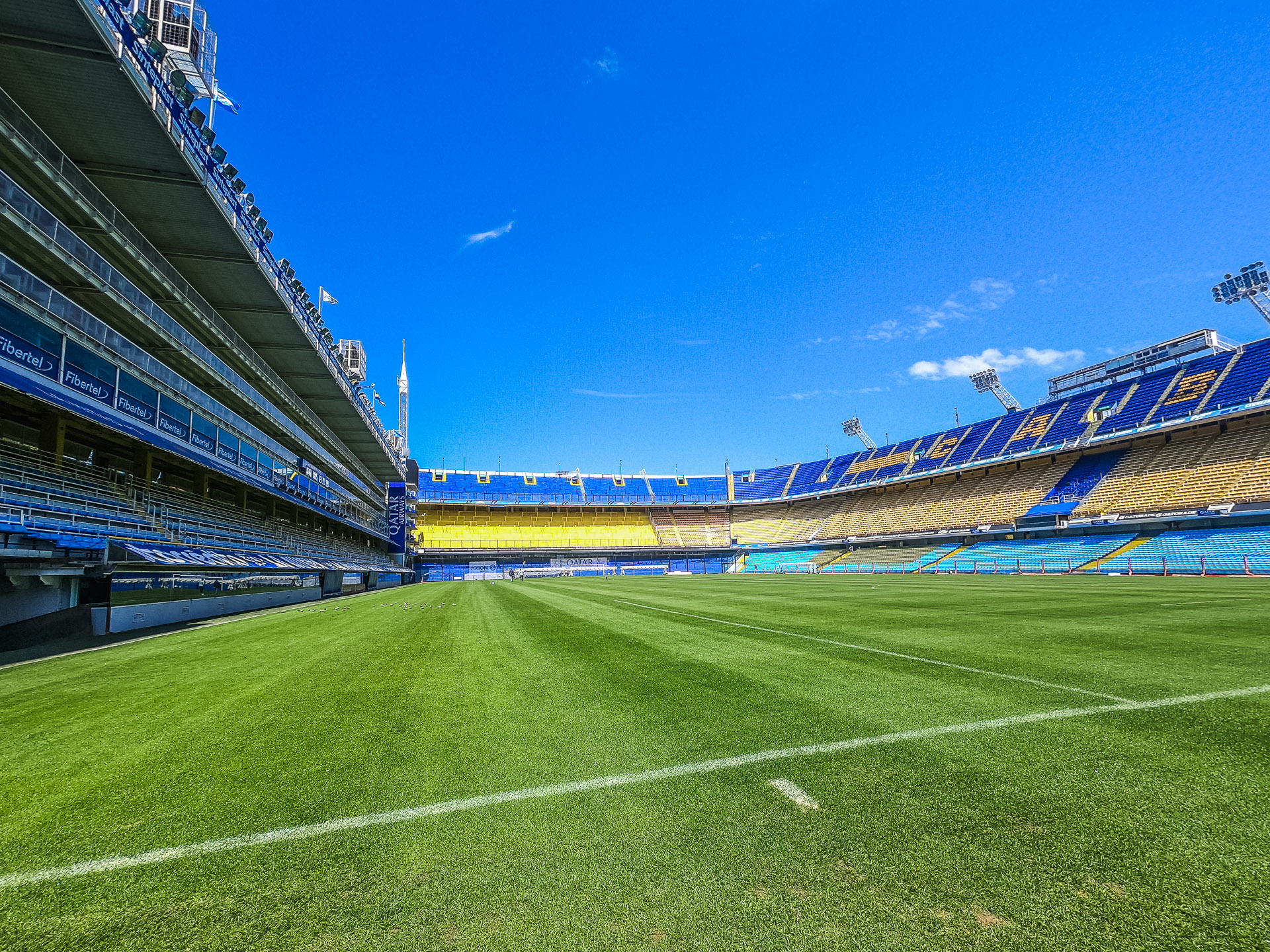 The pitch from the north stands